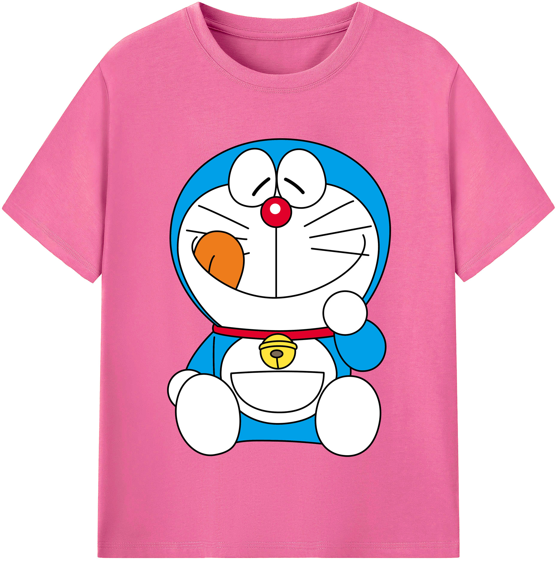 （画像用） ドラえもん Doraemon レディースカジュアルプリントTシャツ（綿100％）